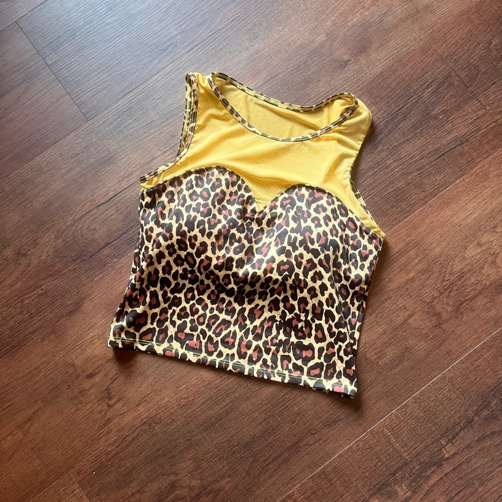Leopard Print Kortni Jeane Swim Top - Picture 2 of 5